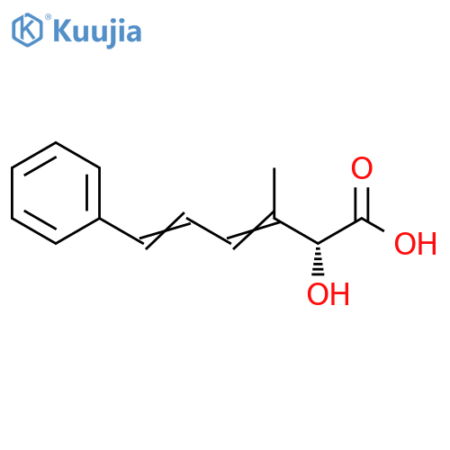 3,5-Hexadienoic acid, 2-hydroxy-3-methyl-6-phenyl-, (R)- structure