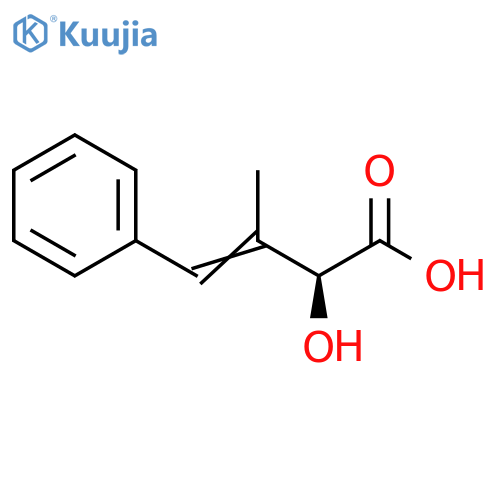 3-Butenoic acid, 2-hydroxy-3-methyl-4-phenyl-, (S)- structure