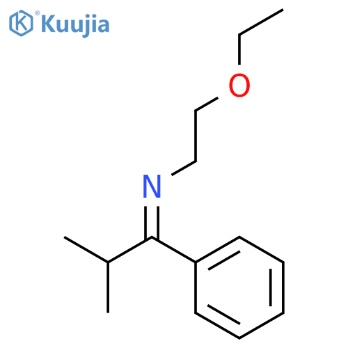 N-(2-ethoxyethyl)-2-methyl-1-phenyl-propan-1-imine structure