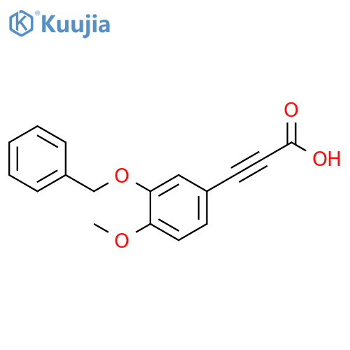 2-Propynoic acid, 3-[4-methoxy-3-(phenylmethoxy)phenyl]- structure