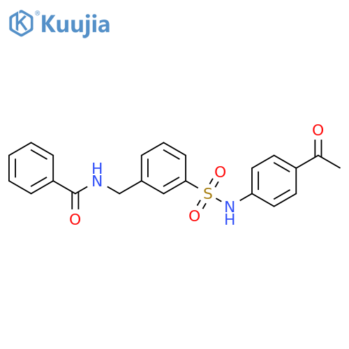 Benzamide, N-[[3-[[(4-acetylphenyl)amino]sulfonyl]phenyl]methyl]- structure