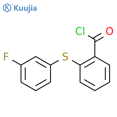 Benzoyl chloride, 2-[(3-fluorophenyl)thio]- structure