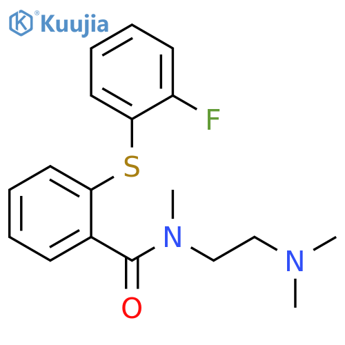 Benzamide,N-[2-(dimethylamino)ethyl]-2-[(2-fluorophenyl)thio]-N-methyl- structure