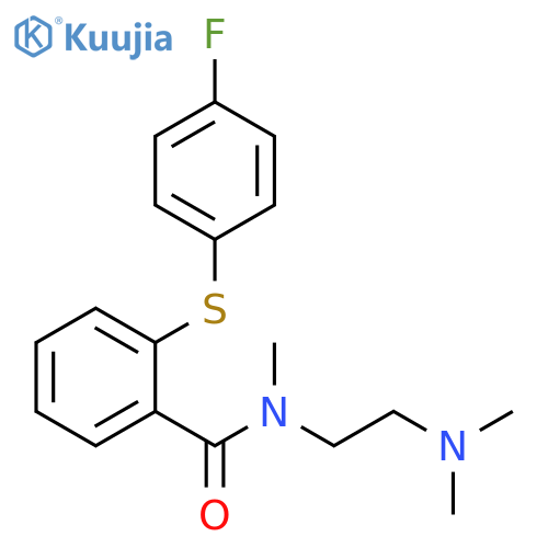 Benzamide,N-[2-(dimethylamino)ethyl]-2-[(4-fluorophenyl)thio]-N-methyl- structure