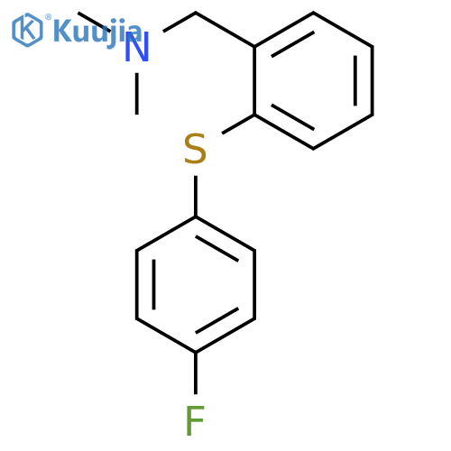 Benzenemethanamine, 2-[(4-fluorophenyl)thio]-N,N-dimethyl- structure