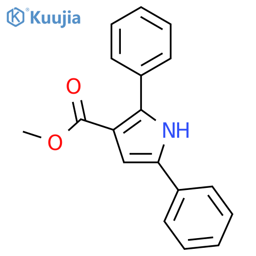 1H-Pyrrole-3-carboxylicacid, 2,5-diphenyl-, methyl ester structure