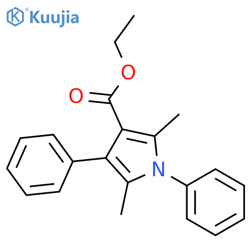 Ethyl 2,5-dimethyl-1,4-diphenyl-1H-pyrrole-3-carboxylate structure
