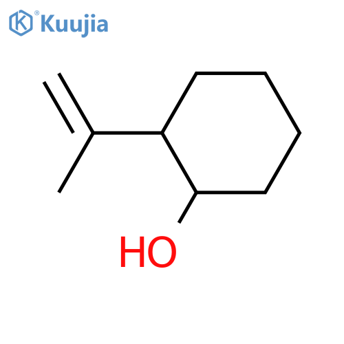 Cyclohexanol, 2-(1-methylethenyl)-, (1S-trans)- (9CI) structure