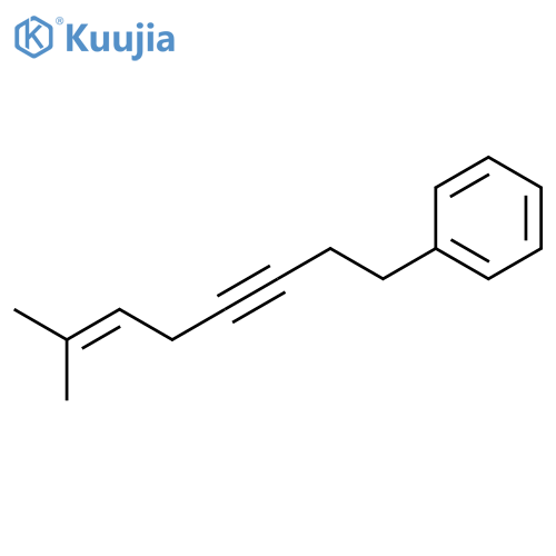 Benzene, (7-methyl-6-octen-3-ynyl)- structure