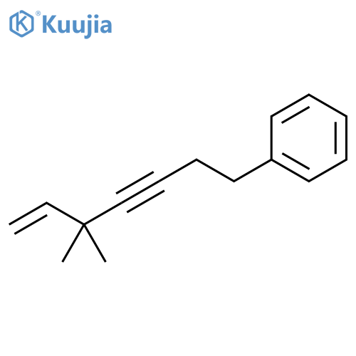 Benzene, (5,5-dimethyl-6-hepten-3-ynyl)- structure