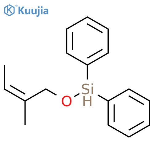 Silane, [(2-methyl-2-butenyl)oxy]diphenyl-, (Z)- (9CI) structure