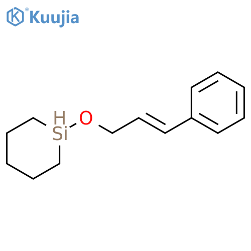 Silacyclohexane, 1-[(3-phenyl-2-propenyl)oxy]-, (E)- structure