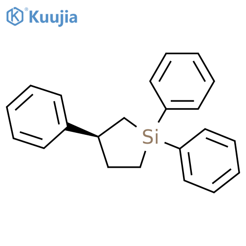 Silacyclopentane, 1,1,3-triphenyl-, (S)- structure