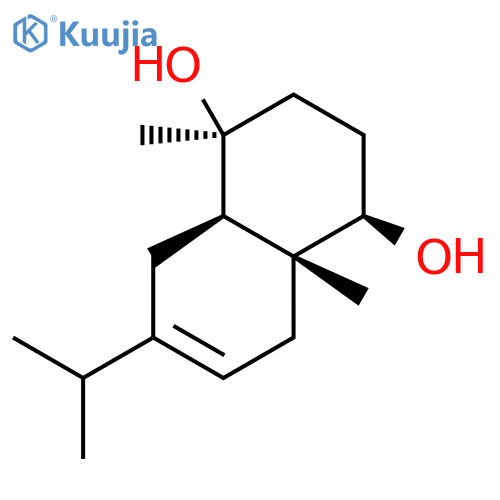 1,4-Naphthalenediol,1,2,3,4,4a,5,8,8aoctahydro- 1,4a-dimethyl-7-(1-methylethyl)-,(1S,4R,4aR,8aR)- structure