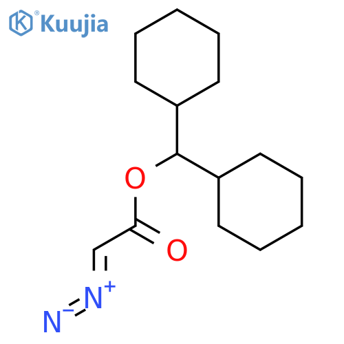 Acetic acid, diazo-, dicyclohexylmethyl ester structure
