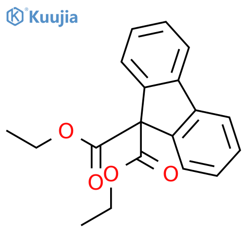 9H-Fluorene-9,9-dicarboxylic acid, diethyl ester structure