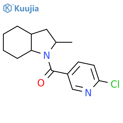 1-(6-chloropyridine-3-carbonyl)-2-methyl-octahydro-1H-indole structure