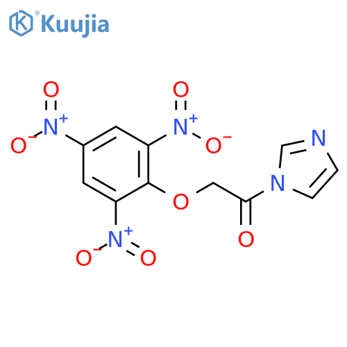1H-Imidazole, 1-[(2,4,6-trinitrophenoxy)acetyl]- structure