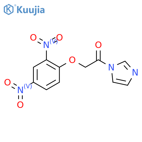 1H-Imidazole, 1-[(2,4-dinitrophenoxy)acetyl]- structure