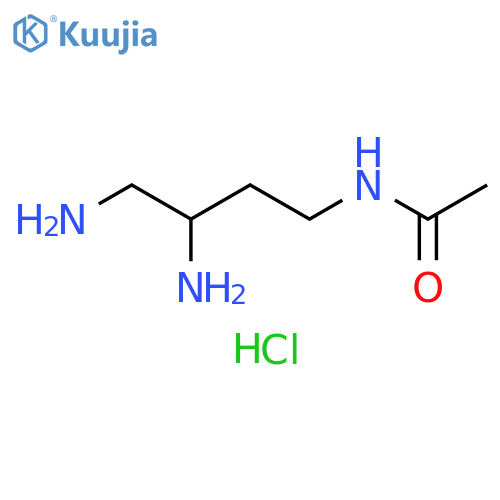 Acetamide, N-(3,4-diaminobutyl)-, hydrochloride (1:2) structure