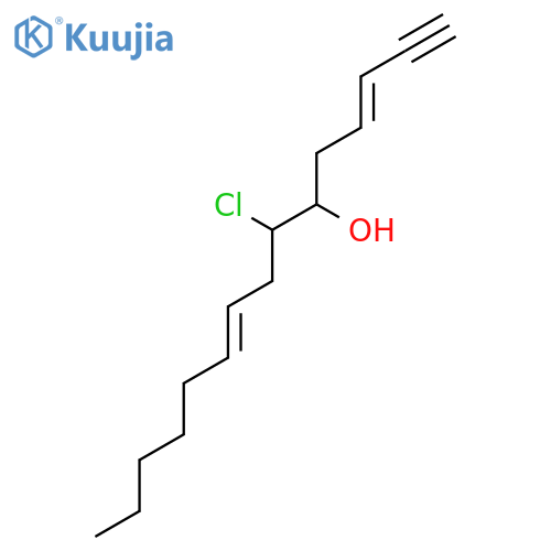 (3E,9Z)-6-Hydroxy-7-chloro-pentadeca-3,9-dien-1-yne structure