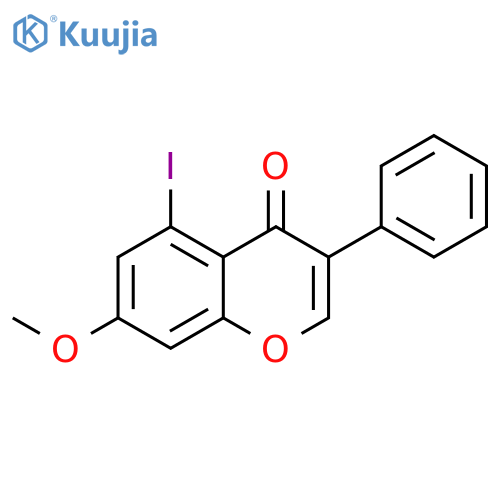4H-1-Benzopyran-4-one, 5-iodo-7-methoxy-3-phenyl- structure