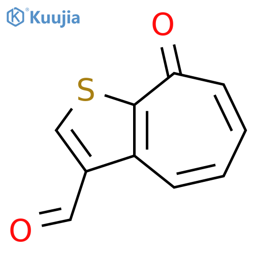 8H-Cyclohepta[b]thiophene-3-carboxaldehyde, 8-oxo- structure