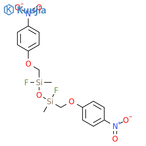 1,3-Difluoro-1,3-dimethyl-1,3-bis[(4-nitrophenoxy)methyl]disiloxane structure