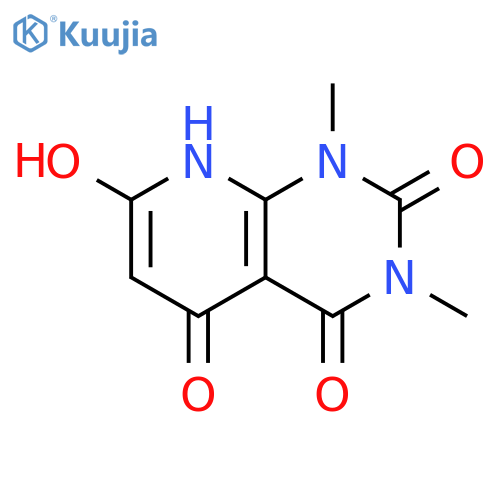 Pyrido[2,3-d]pyrimidine-2,4,5(1H,3H,8H)-trione, 7-hydroxy-1,3-dimethyl- structure