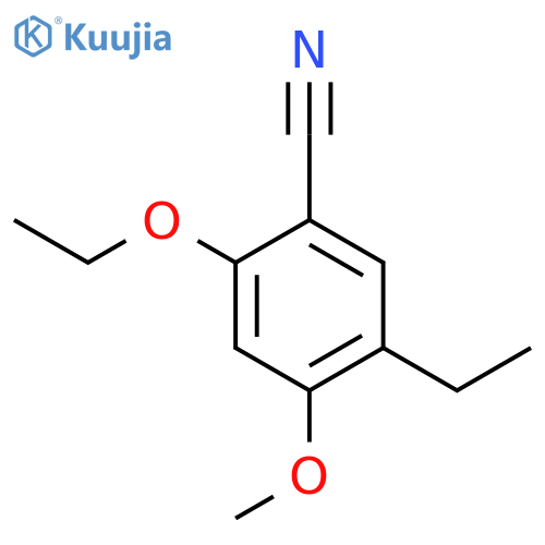 Benzonitrile, 2-ethoxy-5-ethyl-4-methoxy- (9CI) structure