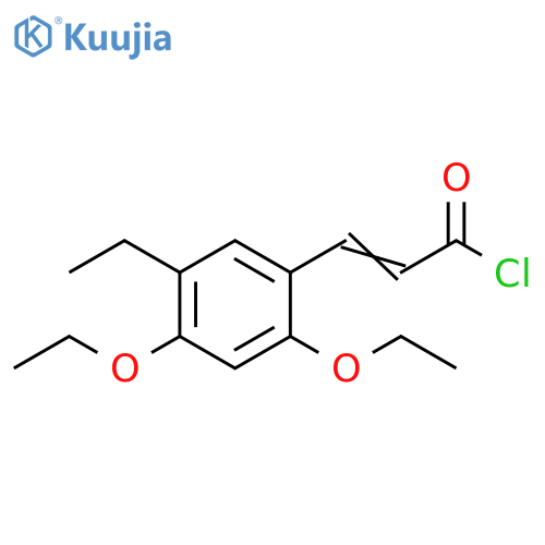 2-Propenoyl chloride, 3-(2,4-diethoxy-5-ethylphenyl)- structure