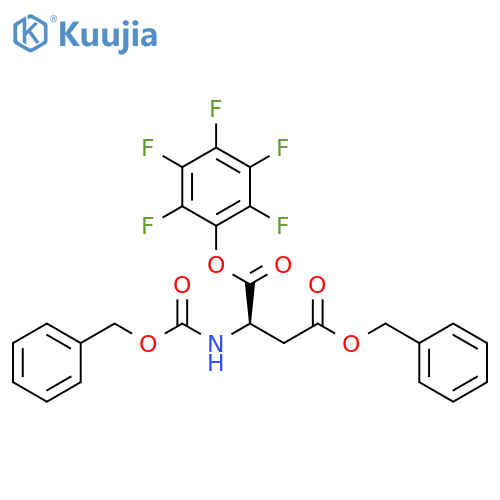 D-Aspartic acid, N-[(phenylmethoxy)carbonyl]-, 1-(pentafluorophenyl) 4-(phenylmethyl) ester (9CI) structure