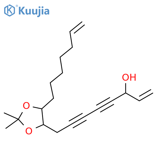 1-Octene-4,6-diyn-3-ol,8-[5-(6-heptenyl)-2,2-dimethyl-1,3-dioxolan-4-yl]- structure