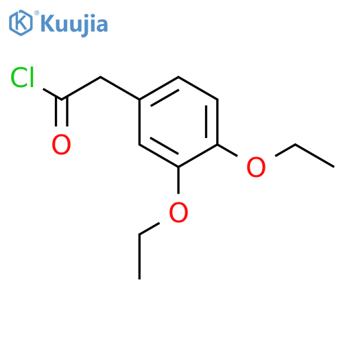 Benzeneacetyl chloride, 3,4-diethoxy- structure