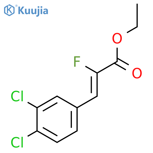2-Propenoic acid, 3-(3,4-dichlorophenyl)-2-fluoro-, ethyl ester, (Z)- structure