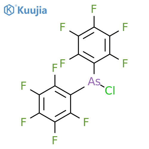 Arsinous chloride, bis(pentafluorophenyl)- structure