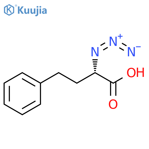 Benzenebutanoic acid, α-azido-, (αS)- structure