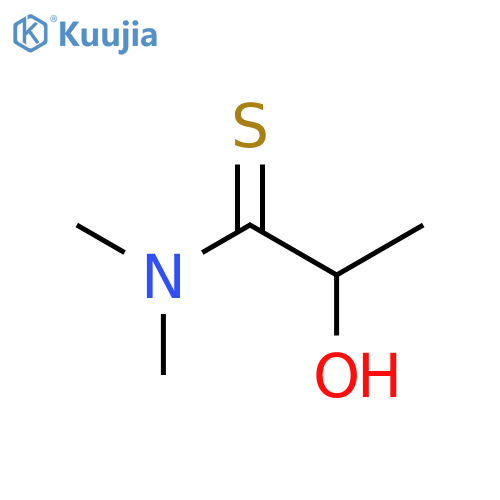 2-hydroxy-n,n-dimethylpropanethioamide structure