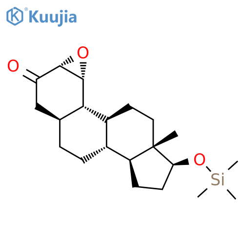 Estran-3-one, 1,2-epoxy-17-[(trimethylsilyl)oxy]-, (1a,2a,5a,17b)- structure