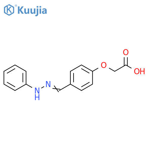 Acetic acid, [4-[(phenylhydrazono)methyl]phenoxy]- structure