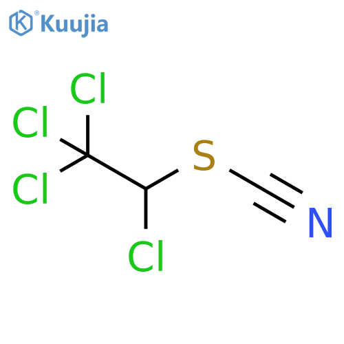 Thiocyanic acid, 1,2,2,2-tetrachloroethyl ester structure