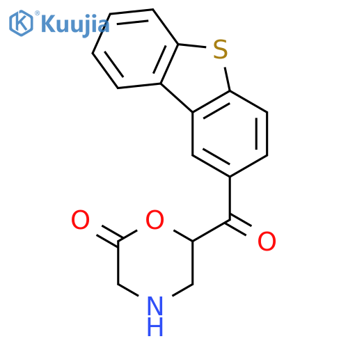 2-Morpholinone, 6-(2-dibenzothienylcarbonyl)- structure