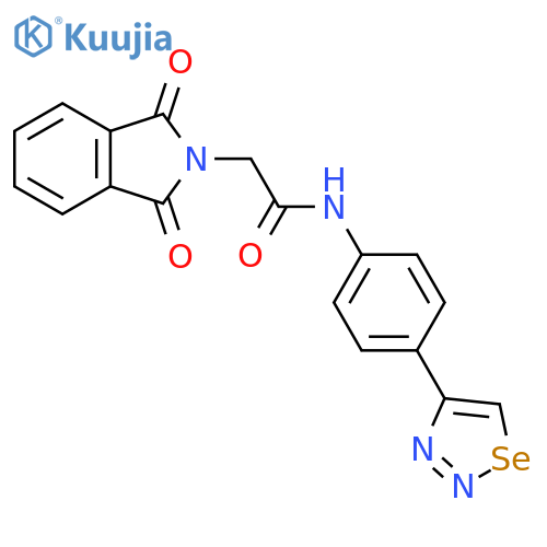 2H-Isoindole-2-acetamide,1,3-dihydro-1,3-dioxo-N-[4-(1,2,3-selenadiazol-4-yl)phenyl]- structure