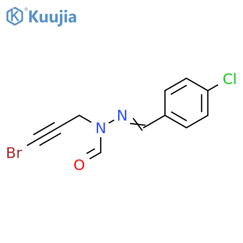 Hydrazinecarboxaldehyde,(3-bromo-2-propynyl)[(4-chlorophenyl)methylene]- structure