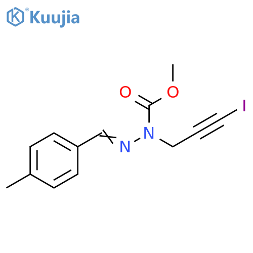 Hydrazinecarboxylic acid,(3-iodo-2-propynyl)[(4-methylphenyl)methylene]-, methyl ester structure