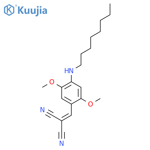 PROPANEDINITRILE, [[2,5-DIMETHOXY-4-(OCTYLAMINO)PHENYL]METHYLENE]- structure