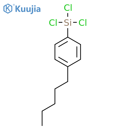 Silane, trichloro(4-pentylphenyl)- structure