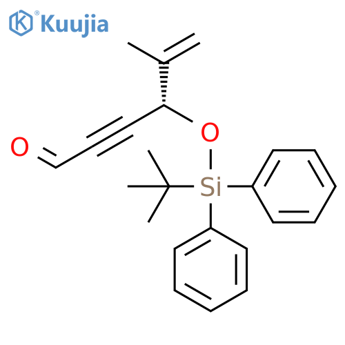 5-Hexen-2-ynal, 4-[[(1,1-dimethylethyl)diphenylsilyl]oxy]-5-methyl-, (S)- structure
