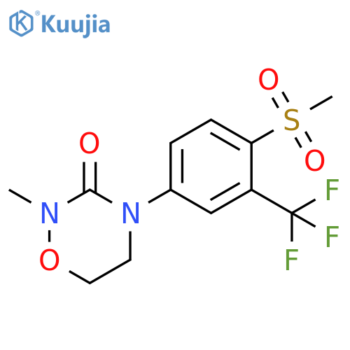 2H-1,2,4-Oxadiazin-3(4H)-one,dihydro-2-methyl-4-[4-(methylsulfonyl)-3-(trifluoromethyl)phenyl]- structure