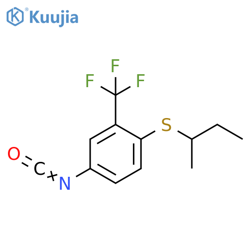 Benzene, 4-isocyanato-1-[(1-methylpropyl)thio]-2-(trifluoromethyl)- structure